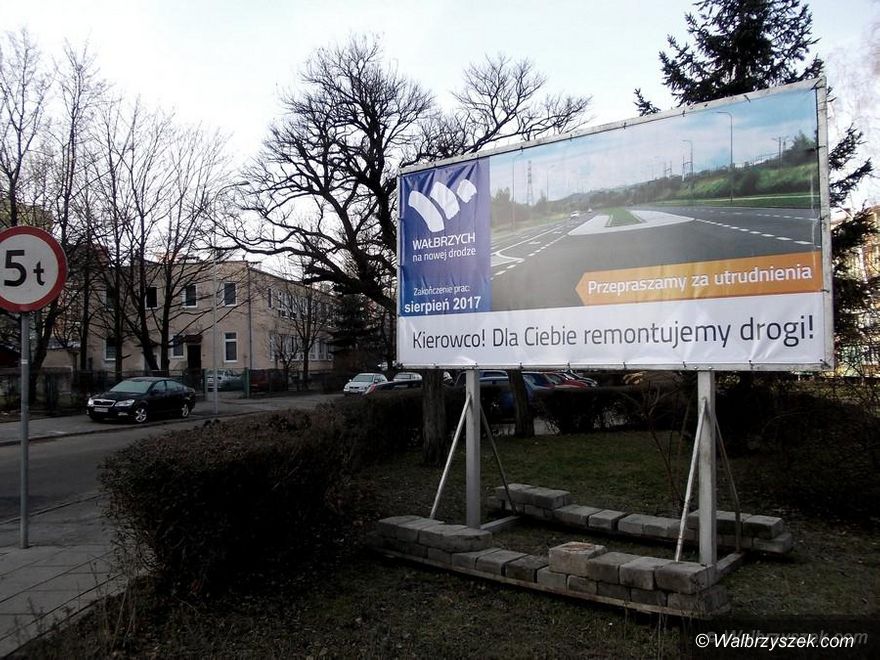Wałbrzych: Trwa przebudowa ulic Nałkowskiej i Hirszfelda