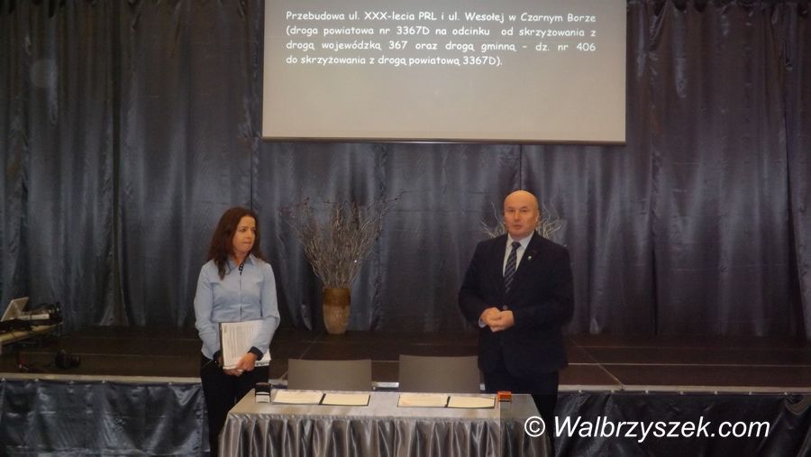 REGION, Czarny Bór: Umowa podpisana – czas na remont drogi w Czarnym Borze