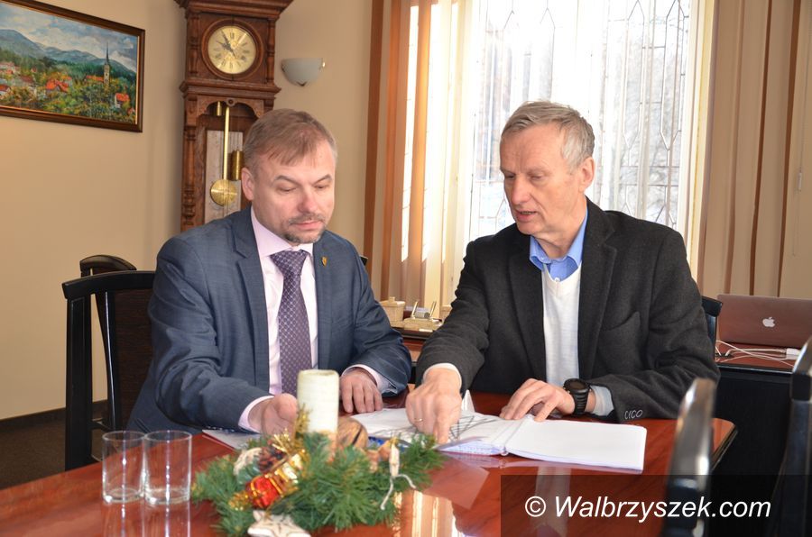 REGION, Jedlina-Zdrój: Starosta spotkał się z burmistrzem Jedliny Zdroju