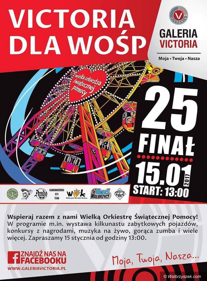 Wałbrzych: WOŚP zagra też w Galerii Victoria