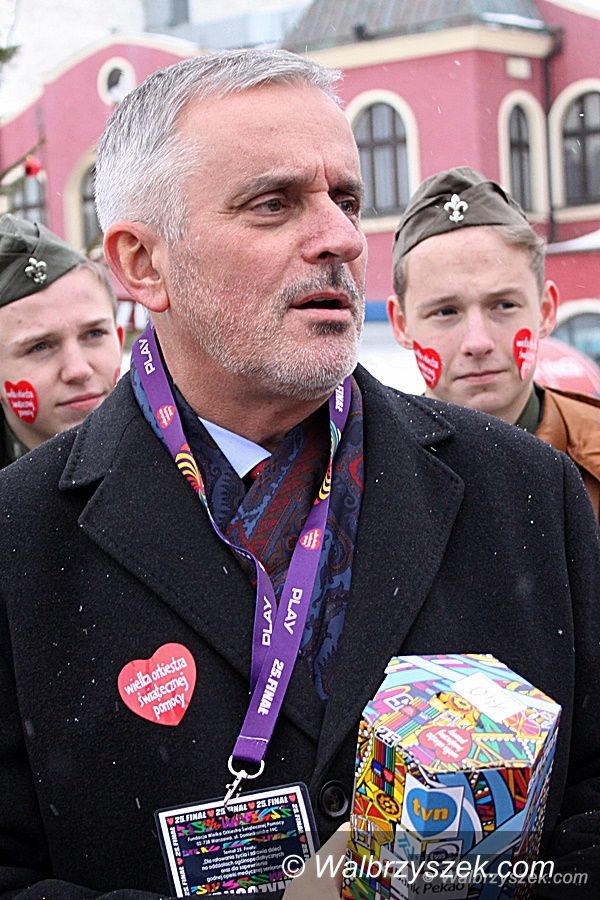 Wałbrzych: Prezydent kwestował dla WOŚP
