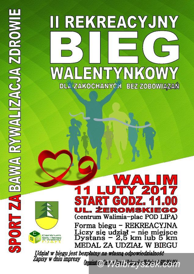 Walim: II Rekreacyjny Bieg Walentynkowy