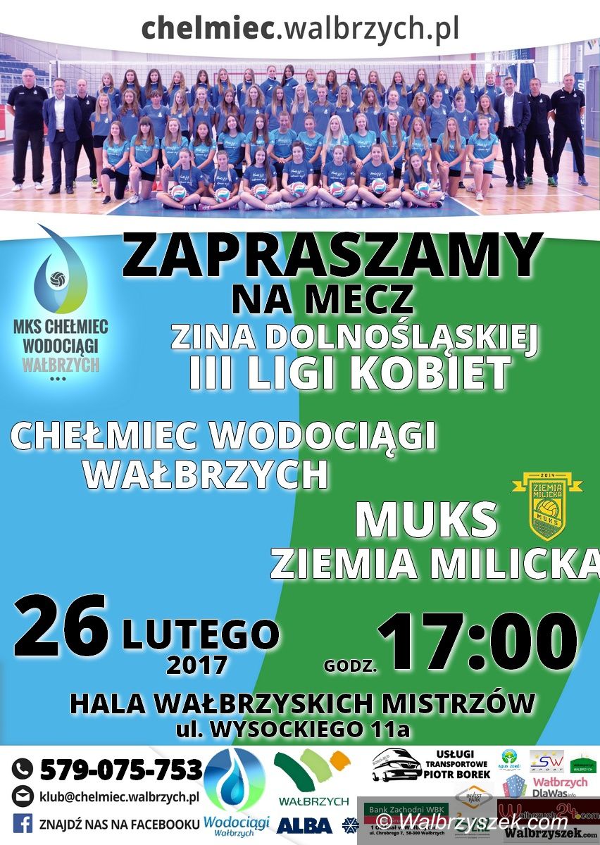 Wałbrzych: III liga siatkówki: Będzie okazja zobaczyć w akcji siatkarki Chełmca