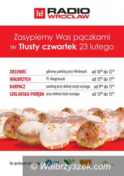 Wałbrzych: Tłusty czwartek na placu Magistrackim