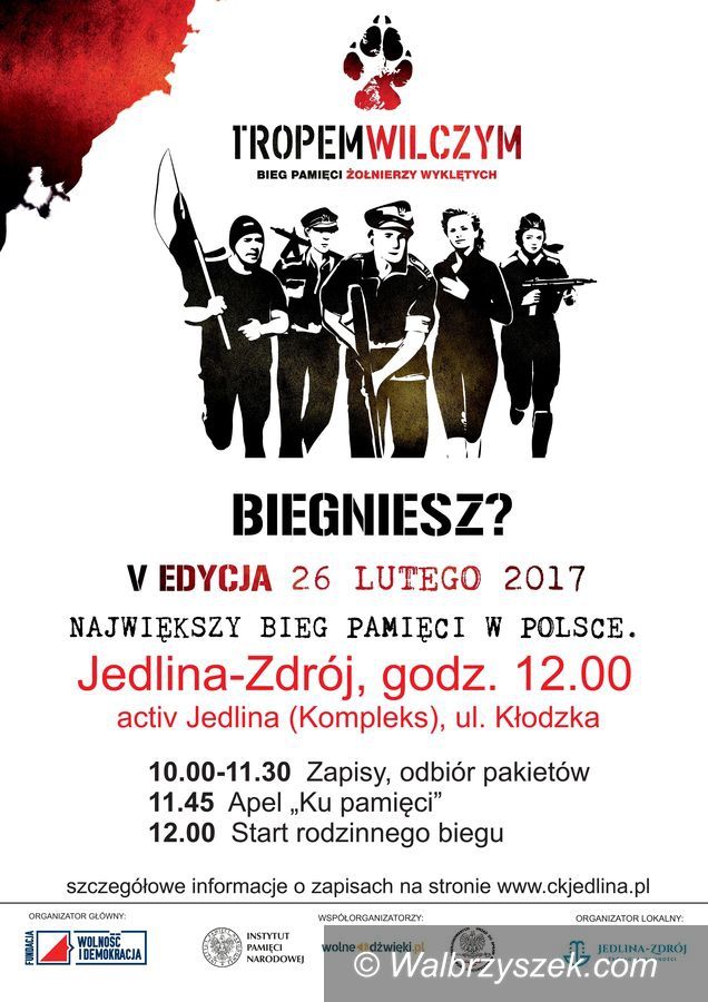 Jedlina Zdrój: Bieg Pamięci Żołnierzy Wyklętych również w Jedlinie Zdroju