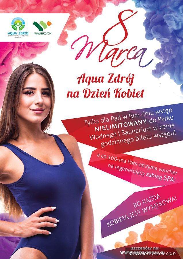 Wałbrzych: Spędź Dzień Kobiet w Aqua Zdroju