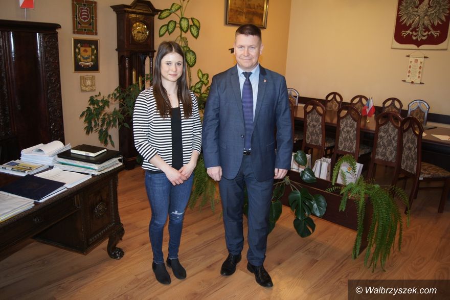 REGION, Mieroszów: Burmistrz gościł brązową medalistkę