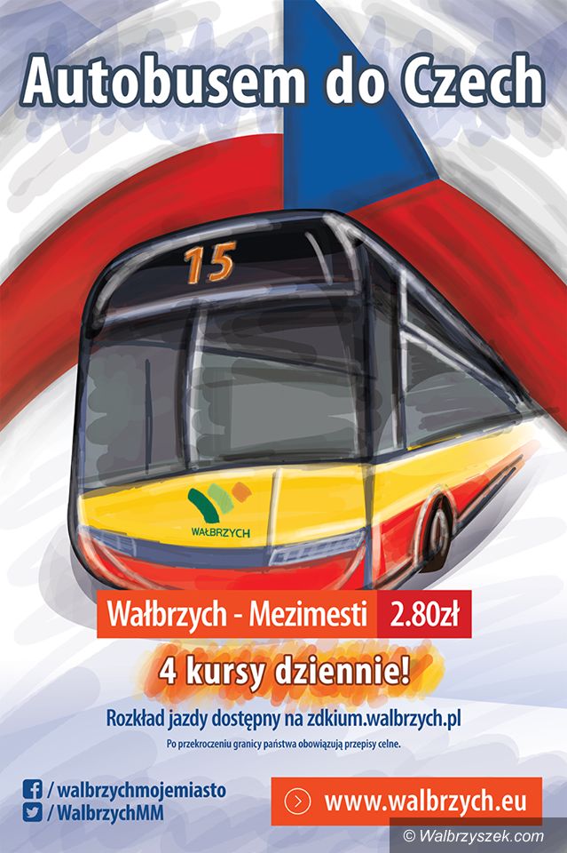 Wałbrzych: Od kwietnia 4 kursy dziennie z Wałbrzycha do czeskiego Mezimesti