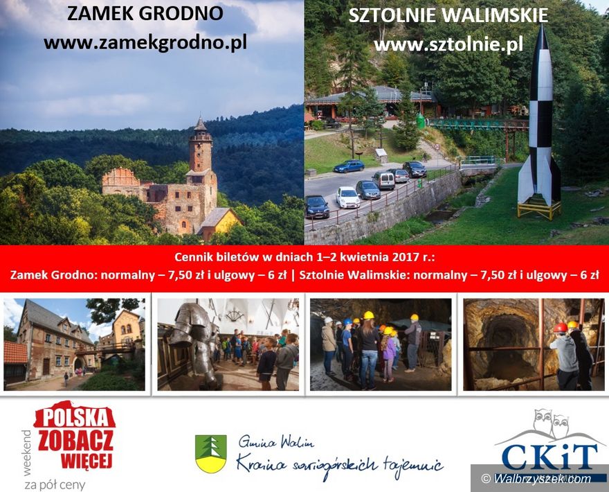 REGION, Walim: Zamek Grodno i Sztolnie Walimskie za pół ceny