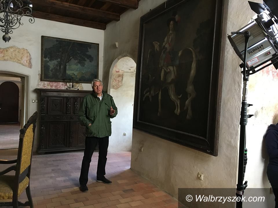 REGION, Zagórze Śl.: Wizyta Bogusława Wołoszańskiego w Zamku Grodno
