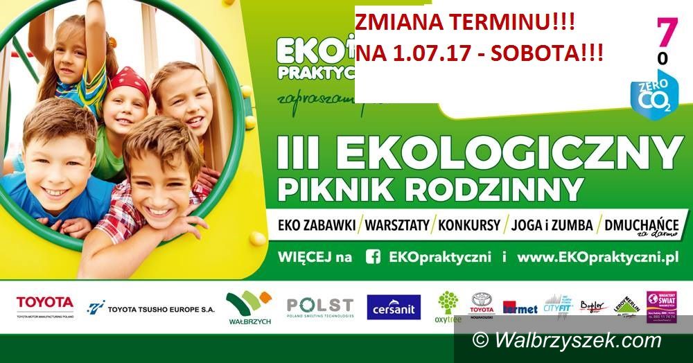 Wałbrzych: Piknik Rodzinny przeniesiony na inny termin