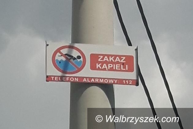 Wałbrzych: Osoby kąpiące się na dzikich akwenach będą karane mandatami