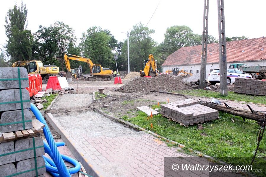 Wałbrzych: Trwają roboty przy ulicy Bystrzyckiej