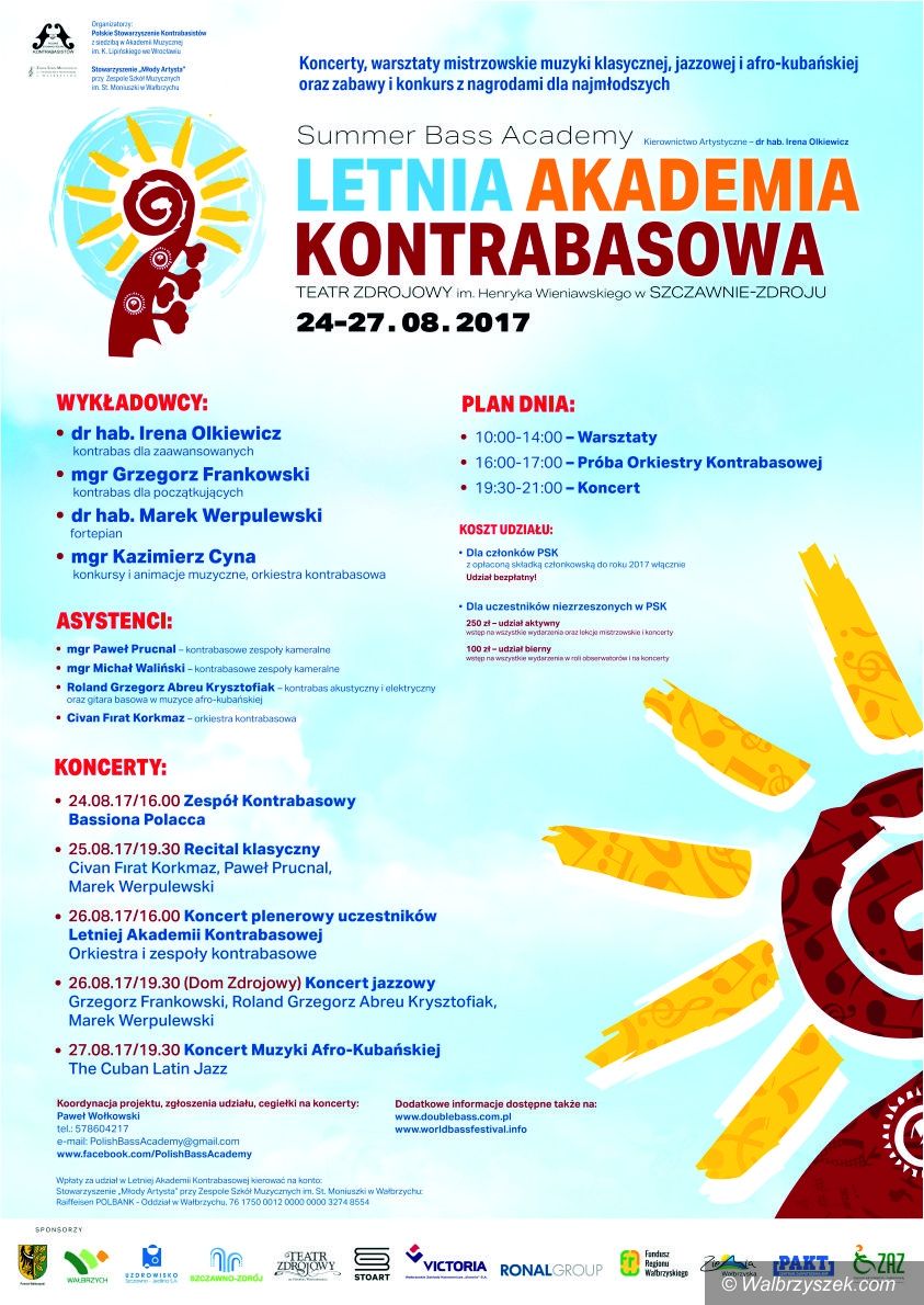 REGION, Szczawno-Zdrój: Przed nami I Letnia Akademia Kontrabasowa