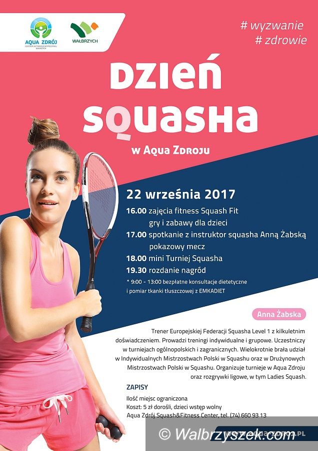 Wałbrzych: Przed nami Dzień Squasha