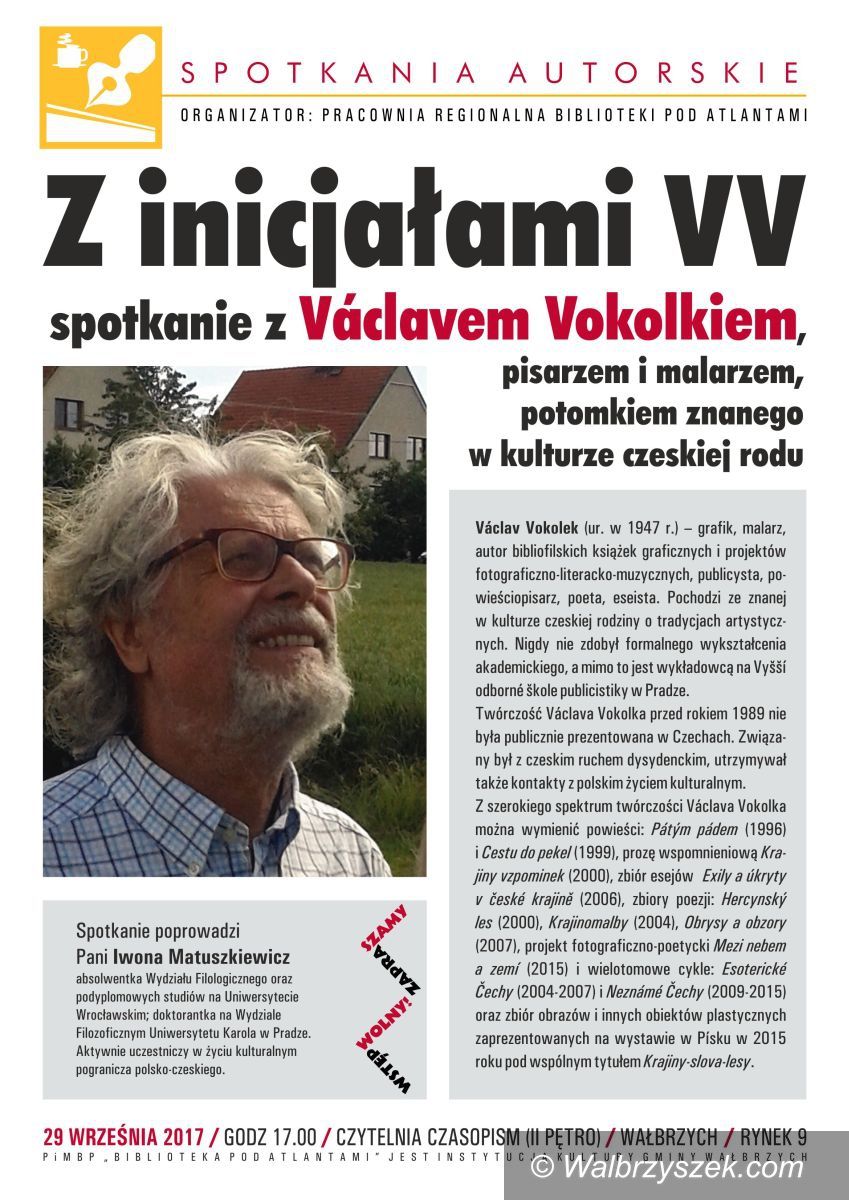Wałbrzych: Czeski pisarz w wałbrzyskiej Bibliotece
