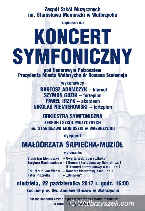 Wałbrzych: Podczas koncertu będą zbierać środki na remont wieży kościoła
