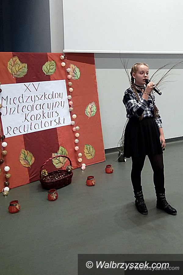 Wałbrzych: XV Międzyszkolny Integracyjny Konkurs Recytatorski