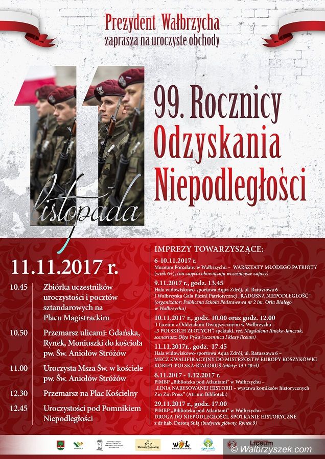 Wałbrzych: Utrudnienia w ruchu w dniu 11 listopada