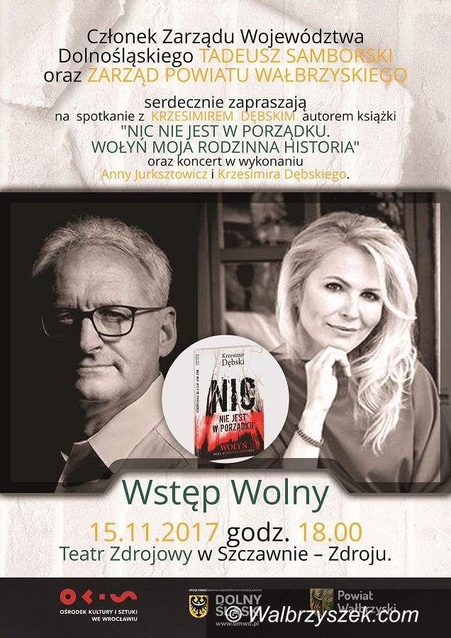 REGION, Szczawno-Zdrój: Krzesimir Dębski zaprezentuje swoją książkę