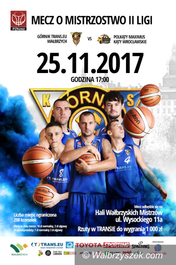 Wałbrzych: II liga koszykówki: Wrócić na ścieżkę wygranych