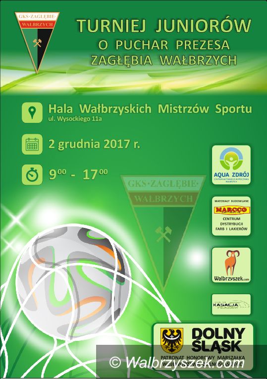 Wałbrzych: Zagrają juniorzy o Puchar Zagłębia Wałbrzych