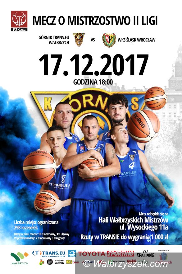 Wałbrzych: Już jutro wielkie starcie koszykarzy Górnika