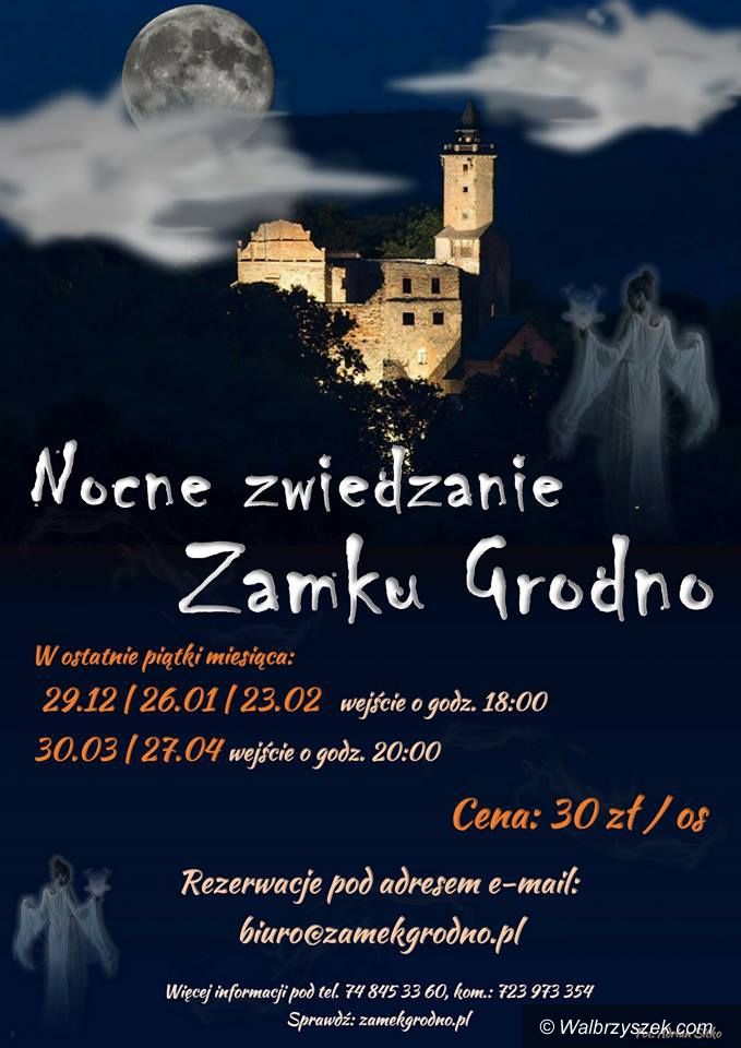 REGION, Zagórze Śl.: Ostatnie w tym roku nocne zwiedzanie Zamku Grodno
