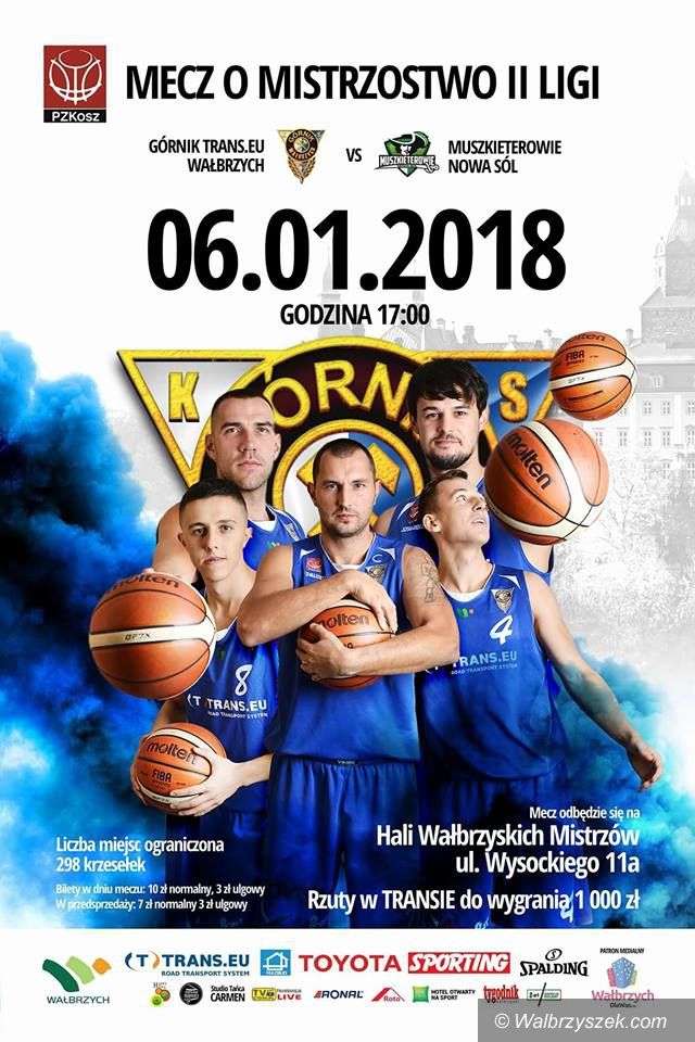 Wałbrzych: II liga koszykówki: Na początek roku zagramy z Muszkieterami