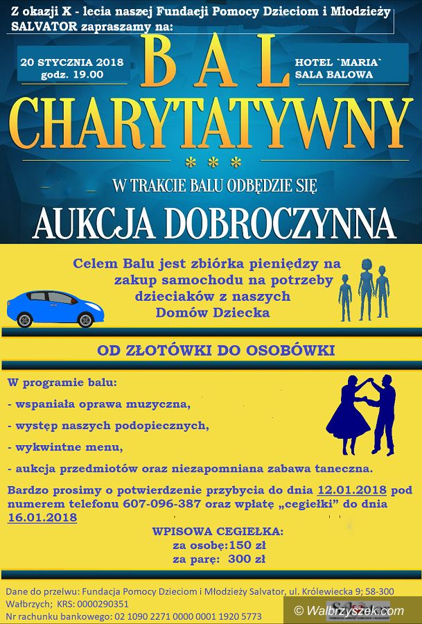 Wałbrzych: Zbliża się 10–lecie Fundacji Salvator