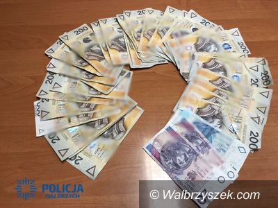 REGION, Boguszów-Gorce: Policjanci zatrzymali sprawcę kradzieży gotówki i odzyskali część pieniędzy