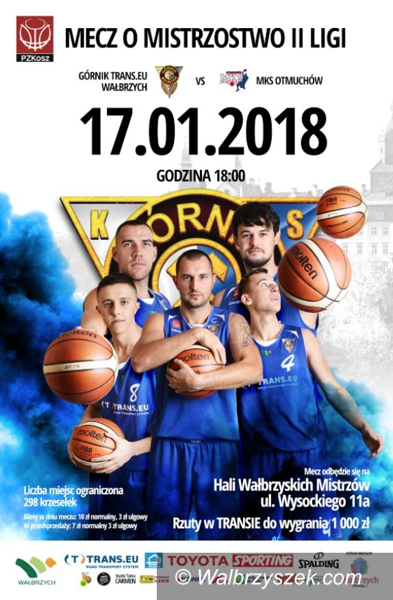 Wałbrzych: II liga koszykówki: Dziś z Otmuchowem