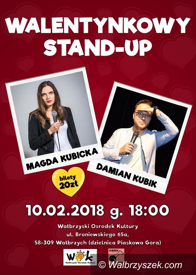 Wałbrzych: Przyjdź na walentynkowy stand–up
