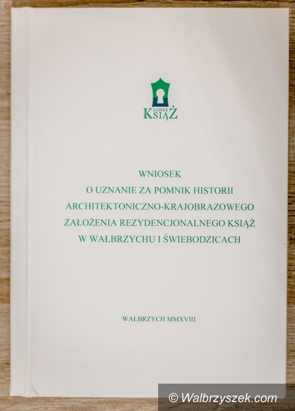 Wałbrzych: Zamek Książ stara się o status Pomnika Historii