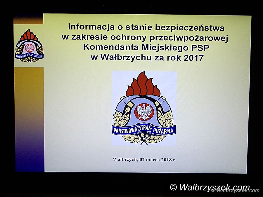 Wałbrzych: Strażacy podsumowali miniony rok