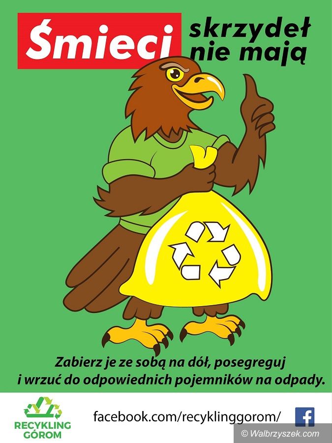 REGION, Andrzejówka: „Śmieci skrzydeł nie mają” – orzeł ekolog zaczyna w Andrzejówce ogólnopolską akcję!