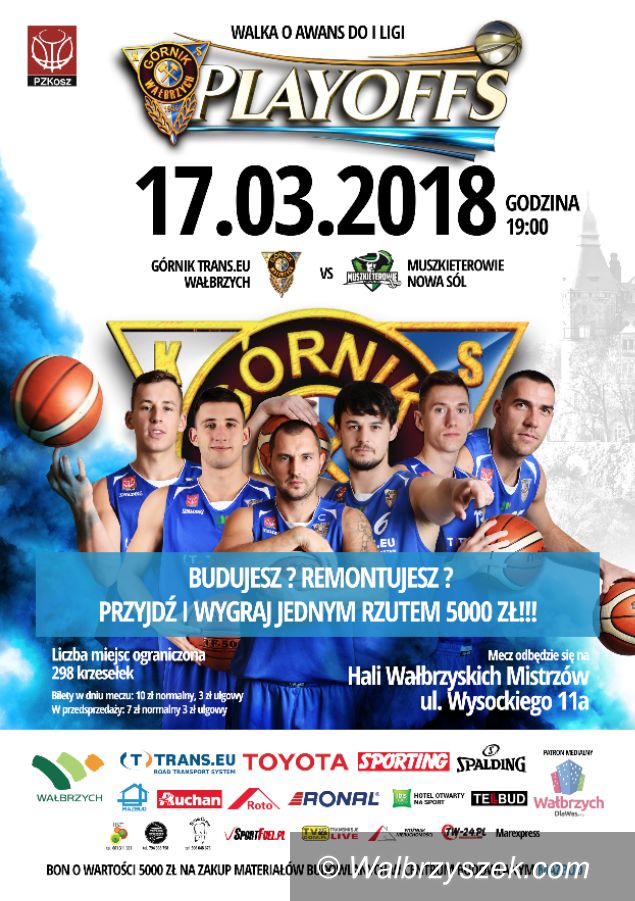 Wałbrzych: II liga koszykówki: Zaczynamy walkę o awans do I ligi