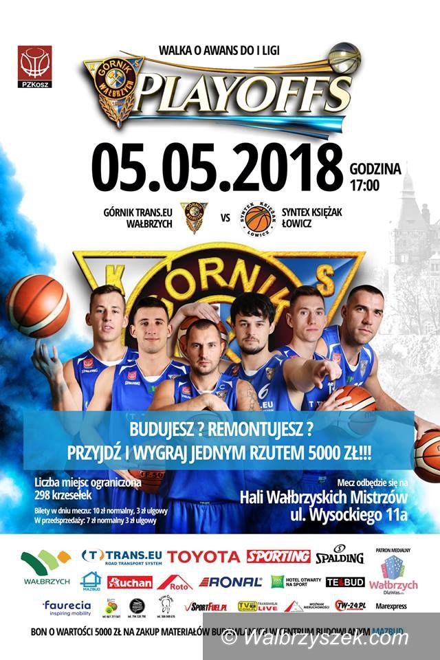 Wałbrzych: II liga koszykówki mężczyzn: Dziś zaczynamy bój o wszystko z Łowiczem