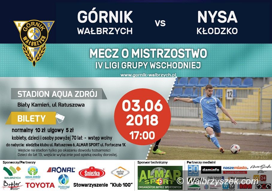 Wałbrzych: IV liga piłkarska (grupa wschodnia): Zrewanżować się Nysie
