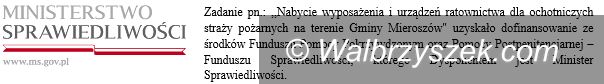 REGION, Mieroszów: Nowy sprzęt ratowniczy dla strażaków z Gminy Mieroszów