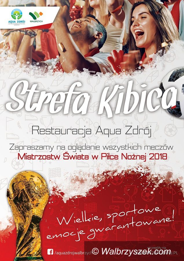 Wałbrzych: Strefa kibica w Aqua Zdroju