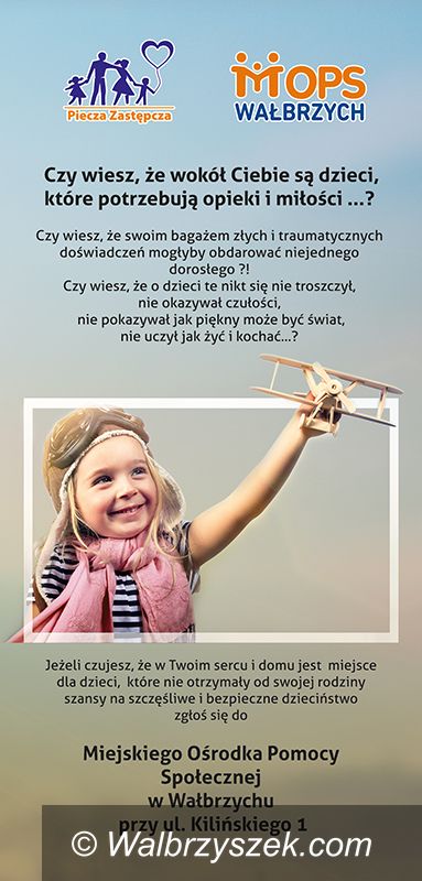 Wałbrzych: Poszukują rodzin zastępczych