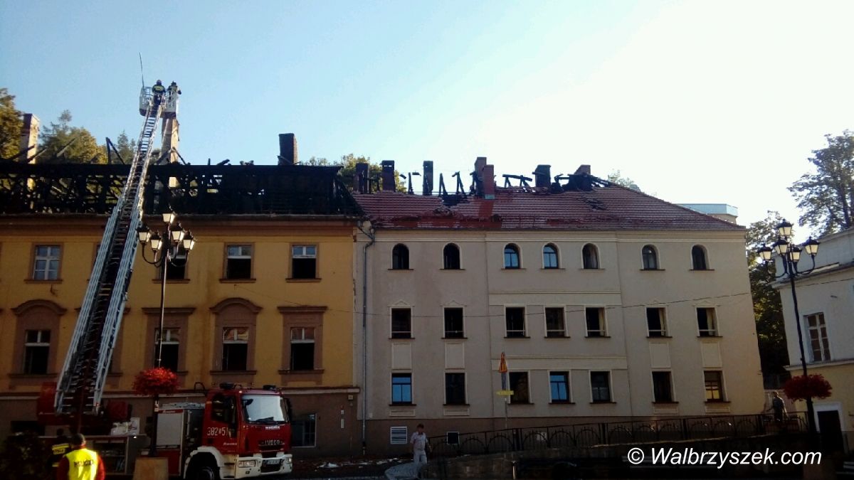REGION, Jedlina-Zdrój: Płonął obiekt w Jedlinie–Zdroju
