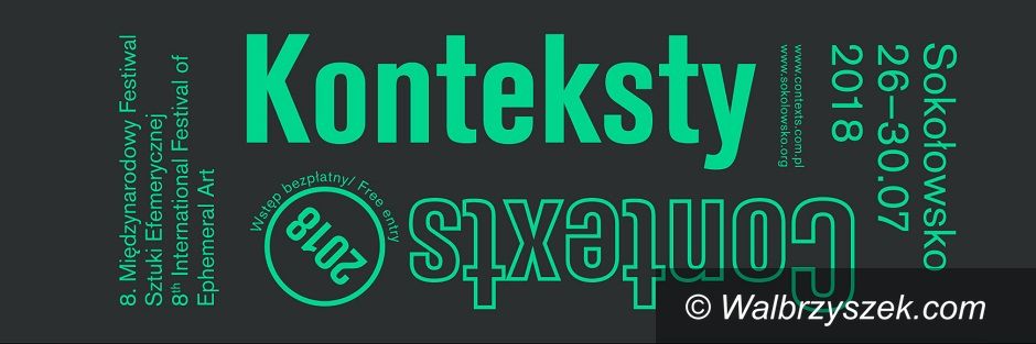 REGION, Sokołowsko: 8. edycja Międzynarodowego Festiwalu Sztuki Efemerycznej KONTEKSTY startuje już 26 lipca