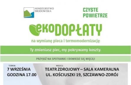 REGION, Szczawno-Zdrój:  Przyjdź na spotkanie "Czyste Powietrze" 