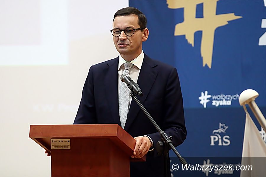 Wałbrzych: Mateusz Morawiecki w Wałbrzychu