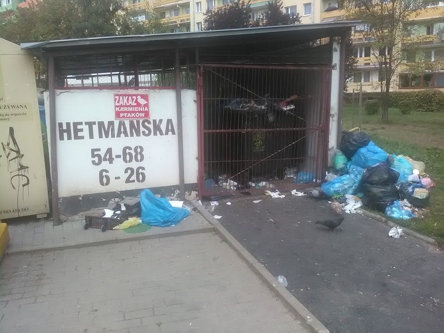 Wałbrzych: Śmiecą na Hetmańskiej