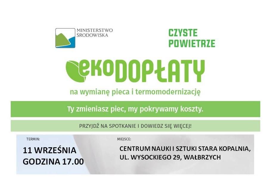 Wałbrzych: Przyjdź na spotkanie "Czyste Powietrze"