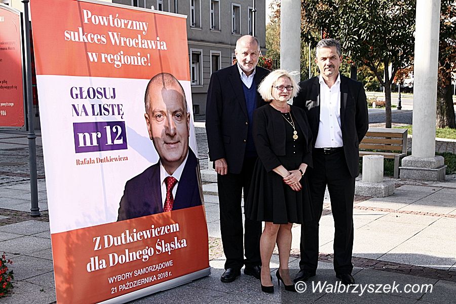 Wałbrzych: Piotr Kruczkowski i Ewa Kwiatkowska do Sejmiku z list Rafała Dutkiewicza