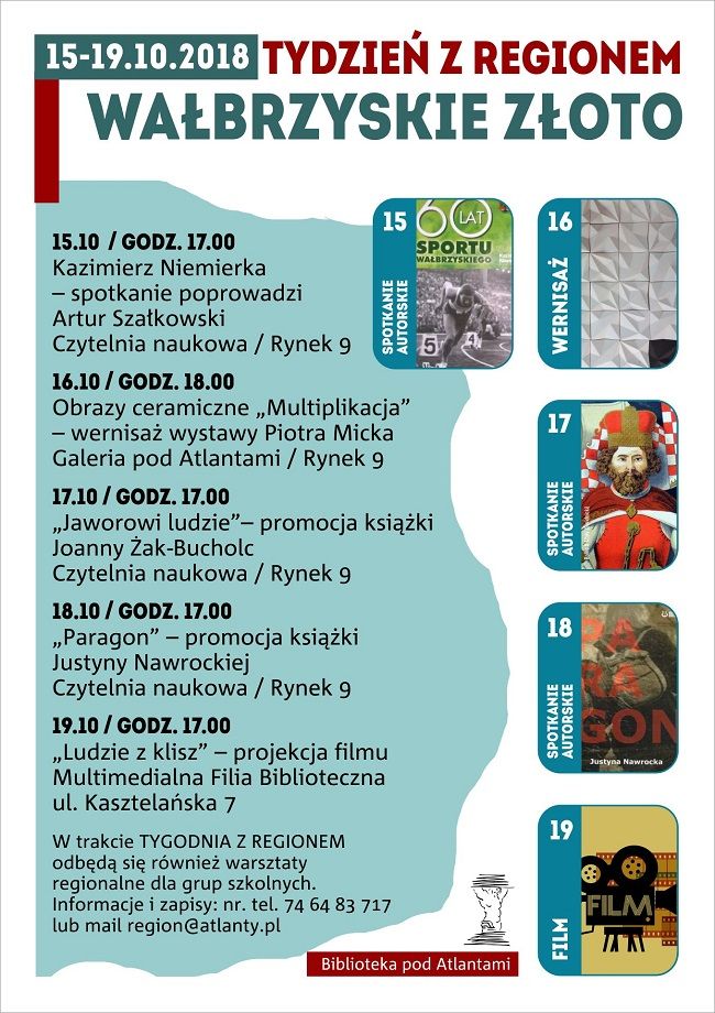 Wałbrzych: "Tydzień z regionem" w Bibliotece pod Atlantami